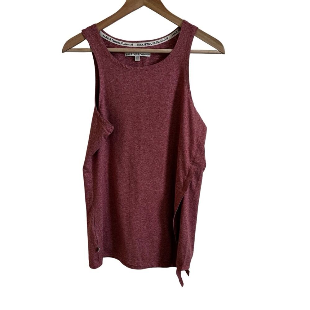 Max studio women’s performance‎ tank xs pink NWT